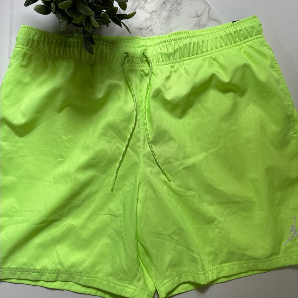 Air Jordan Jumpman Poolside Shorts Green Active Size  men’s XXL CZ4751-358 NWT